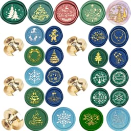 Christmas Tree Snowflake Candle Wax Seal Stamp DIY Craft Supplies Scrapbooking Christmas Wedding Invitation Decoration