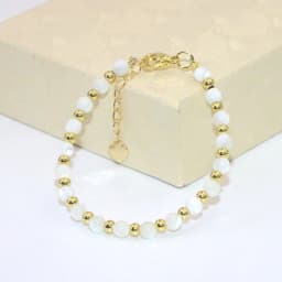 Charm Lovely Baby Baptism Bracelet Natural Stone Crystal Lobster Clasp Parts Yoga Christmas Wedding Girls Gift Jewelry Fashion