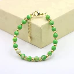 Charm Lovely Baby Baptism Bracelet Natural Stone Crystal Lobster Clasp Parts Yoga Christmas Wedding Girls Gift Jewelry Fashion