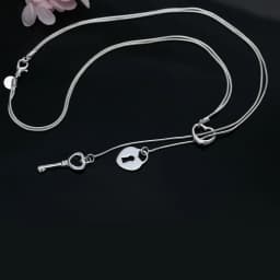 fine 925 Sterling Silver romantic Heart lock key Necklace For Women fashion luxury Wedding party Jewelry Christmas gifts