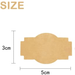 250Pcs Natural Kraft Tags Sticker Self-Adhesive Customize Holiday Present Stickers for Jars,Christmas Gift,Name Tags,Mason Jars