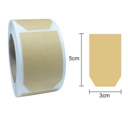 250Pcs Natural Kraft Tags Sticker Self-Adhesive Customize Holiday Present Stickers for Jars,Christmas Gift,Name Tags,Mason Jars
