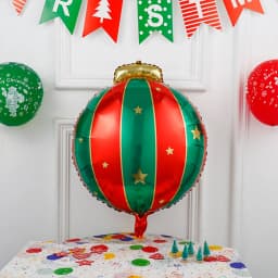 5 Christmas Balls Aluminum Film balloon Background Christmas Tree Outdoor Decoration Hanging Balloons, Party Supplies Decoration