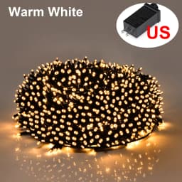 10M-100M Fairy Lights LED String Garland Christmas Light Waterproof Outdoor Indoor For Tree Street Wedding Party 2024 Decoration