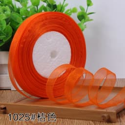 12mm Organza Ribbon 45Meters/Roll DIY Handmade Clothing Accessories Christmas Wedding Birthday Party Gift Wrapping Ribbon