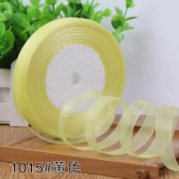 12mm Organza Ribbon 45Meters/Roll DIY Handmade Clothing Accessories Christmas Wedding Birthday Party Gift Wrapping Ribbon