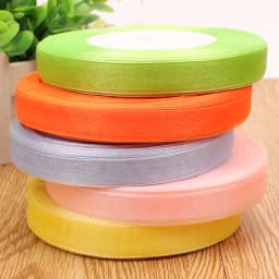 12mm Organza Ribbon 45Meters/Roll DIY Handmade Clothing Accessories Christmas Wedding Birthday Party Gift Wrapping Ribbon