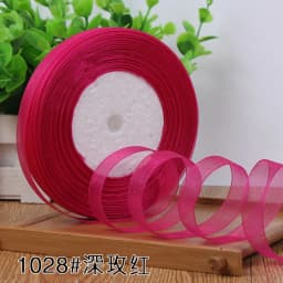 12mm Organza Ribbon 45Meters/Roll DIY Handmade Clothing Accessories Christmas Wedding Birthday Party Gift Wrapping Ribbon