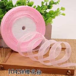 12mm Organza Ribbon 45Meters/Roll DIY Handmade Clothing Accessories Christmas Wedding Birthday Party Gift Wrapping Ribbon