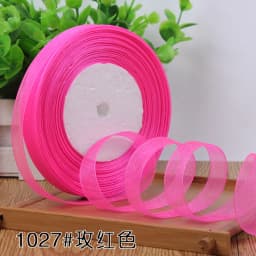 12mm Organza Ribbon 45Meters/Roll DIY Handmade Clothing Accessories Christmas Wedding Birthday Party Gift Wrapping Ribbon