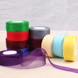 12mm Organza Ribbon 45Meters/Roll DIY Handmade Clothing Accessories Christmas Wedding Birthday Party Gift Wrapping Ribbon
