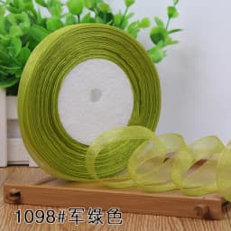 12mm Organza Ribbon 45Meters/Roll DIY Handmade Clothing Accessories Christmas Wedding Birthday Party Gift Wrapping Ribbon