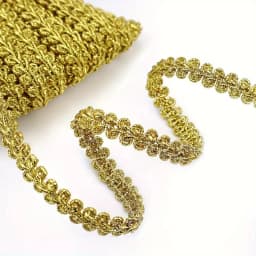 5 Yards Golden Thread Embroidery Lace Fabric Wave Trim For Festival Clothing Christmas Accessories Sewing Repair