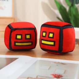 12cm Geometry Dash Plush Toys Cute Soft Stuffed Anime Game GD Dolls For Kid Birthday Christmas Gift Keepsake Decor