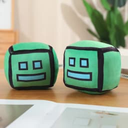 12cm Geometry Dash Plush Toys Cute Soft Stuffed Anime Game GD Dolls For Kid Birthday Christmas Gift Keepsake Decor