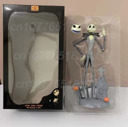 The Nightmare Before Christmas Jack Skellington Action Figure 12 Face Jack Jack Chair Special Version Model Toys Christmas Gift