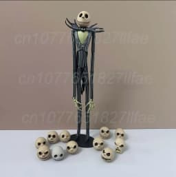 The Nightmare Before Christmas Jack Skellington Action Figure 12 Face Jack Jack Chair Special Version Model Toys Christmas Gift