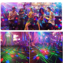 Party Light Disco Ball Light Laser Projector Light 5 in 1 DJ Stage Strobe Light Christmas Wedding Home Club Decoration