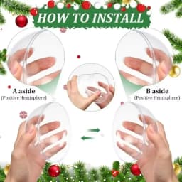 10/1Pc Christmas Transparent Ball Plastic Christmas Trees Open Ball Box Bauble Ornament Wedding Gift Party Home Decoration