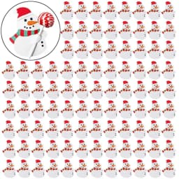 Christmas Lollipop Paper Cards Cartoon Santa Claus Penguin Snowman Kids Candy Gifts Package Wrapping New Year Party Decoration