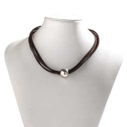 Classic Gothic Tattoo Black Leather Choker Necklace For Women Big Bead Pendant Charm Necklaces Boho Jewelry Christmas Gift X0199