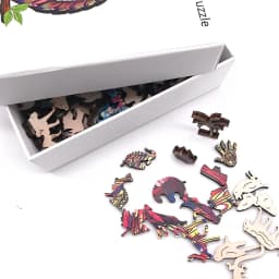 Unique Wooden Tree of Life Puzzles – Irregular Animal-Shaped Jigsaw, Fun Leisure Toy, Perfect Gift for Christmas, Birthdays
