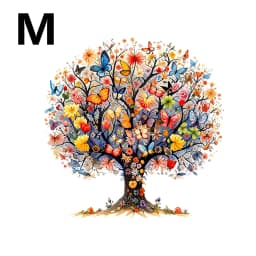 Unique Wooden Tree of Life Puzzles – Irregular Animal-Shaped Jigsaw, Fun Leisure Toy, Perfect Gift for Christmas, Birthdays