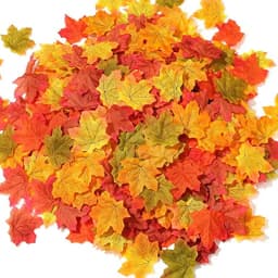 50/100/200Pcs Artificial Maple Leaves Autumn Silk Fall Leaf for Thanksgiving Halloween Christmas Home Decoration Wedding Party