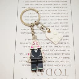 2pcs Beautiful Handmade 3D Cartoon Spider Gwen Couple Keychain Matching Anime Keyring Charms for Lovers Backpack Christmas Gifts