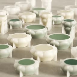 Blooming Stacking Christmas Tree Candle Jar Silicone Molds for Concrete Jesmonite Cement DIY Christmas Craft Gifts