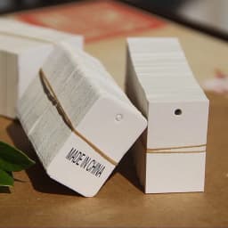 100pcs Kraft Paper Tags White Cardboard Cards Wedding Birthday Christmas Party Gift Tag Cookie Packaging Supplies