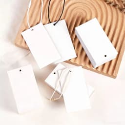 100pcs Kraft Paper Tags White Cardboard Cards Wedding Birthday Christmas Party Gift Tag Cookie Packaging Supplies