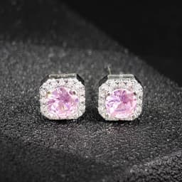 Silver Color Korean Zircon Stud Earrings Brincos for Women Wedding Boucle D'oreille Femme Bijoux Christmas Gift Bijoux E1104