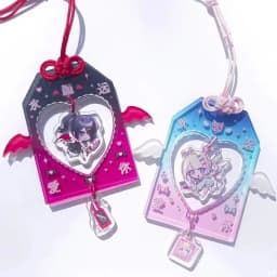 2pcs Anime Keychain NEEDY GIRL OVERDOSE Guard Acrylic Keyring Backpack Pendant Cosplay Props Christmas Gift For Girls