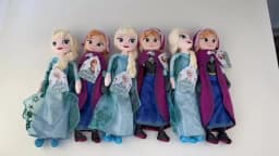 The Popular Animated Movie Frozen 30-50CM Plush Dolls Anna Princess Elsa Doll For Children Girls Birthday Christmas Gifts