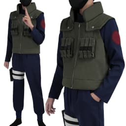 HOLOUN Anime Hatake Kakashi Cosplay Costume Vest T-shirt Pants Pouch Cos Convention Gift Halloween Christmas