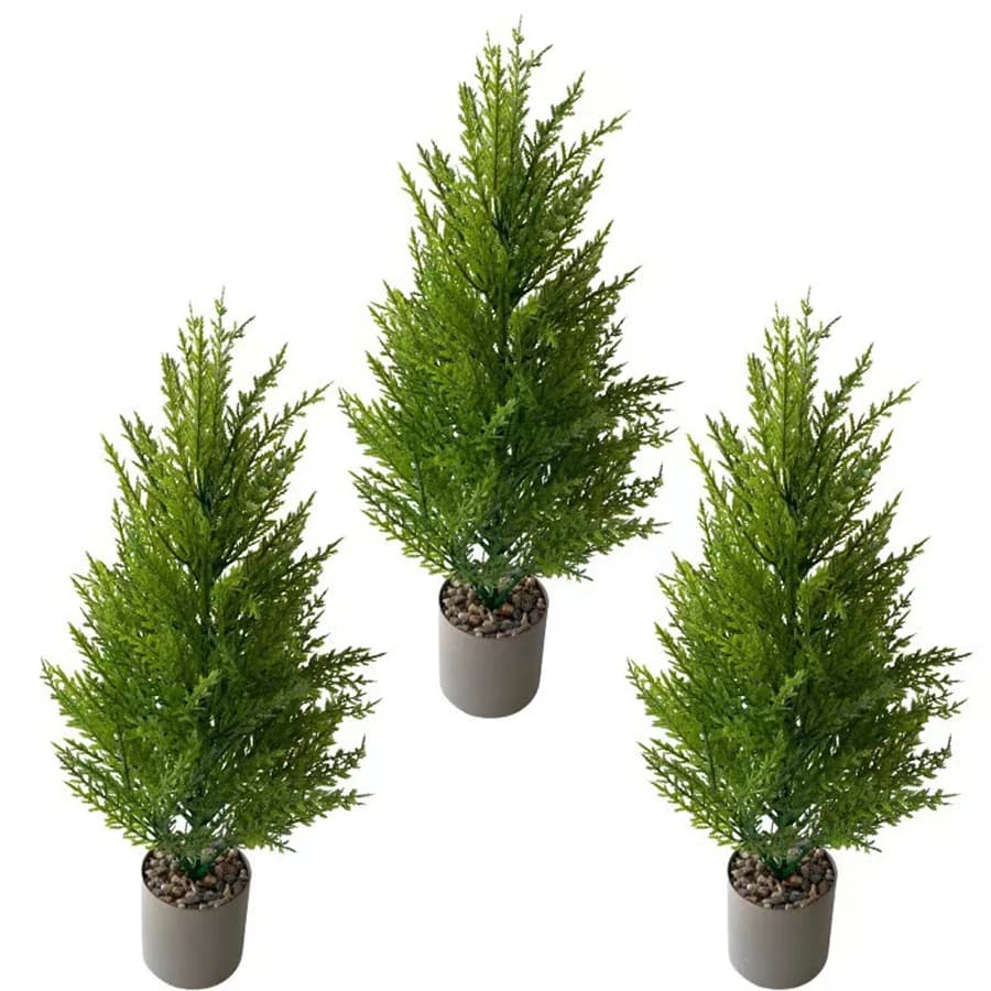 Green Artificial Small Pine Tree Living Room Front Door Corridor Terrace Green Plant Decoration Holiday Celebration Banquet Decoration Realistic Artificial Christmas Tree Does Not Include Pot