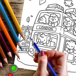 28 Pages Cutie Europe Coloring Book for Adult | Colouring Book, Drawing Supplies for Christmas, Thanksgiving