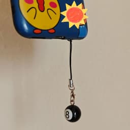 Billiard 8-Ball Phone Lanyard Decoration, Universal Phone Accessory, Ccd Camera Card Holder Lanyard - 1 Piece Anti-Loss Accessory Lanyard, Gift for Billiard and Snooker Enthusiasts, Men's Gift, Christmas Holiday Gift