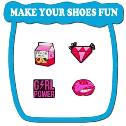 Random 10-100Pcs Pink Series Shoe Charms , PVC Shoe Decorations Accessories for Christmas, Birthday, Party, Gift Shoes Pins