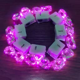 8Pcs 8colors Fairy Lights String Button Battery Home Decor Living Bedroom Garden Christmas Wedding New Year Ornament Garland