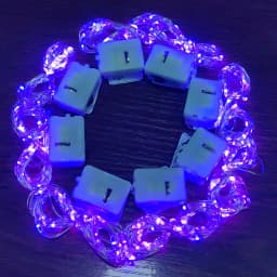 8Pcs 8colors Fairy Lights String Button Battery Home Decor Living Bedroom Garden Christmas Wedding New Year Ornament Garland