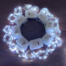 8Pcs 8colors Fairy Lights String Button Battery Home Decor Living Bedroom Garden Christmas Wedding New Year Ornament Garland