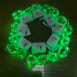 8Pcs 8colors Fairy Lights String Button Battery Home Decor Living Bedroom Garden Christmas Wedding New Year Ornament Garland