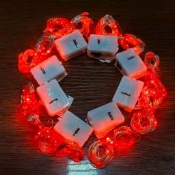 8Pcs 8colors Fairy Lights String Button Battery Home Decor Living Bedroom Garden Christmas Wedding New Year Ornament Garland