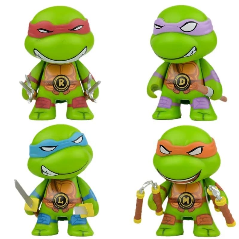 2026 new 4pcs ninja Turtle TMNT figure with movable joints Birthday for Kids Children Christmas