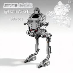 2026 New 586PCS Collectible AT-ST Walker Robot Building Blocks Mechanical Assembly Model Creative Home Ornament Christmas Gifts