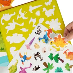 [Reusable Sticker Book] Children's Sticker Toys, Transportation, Dinosaurs, Farm, Animals, Space, Supermarket, Fairy Tales, Princesses, Washable, Durable, Portable, Basic Cognitive Skills Development, Suitable for Boys and Girls over 3 Years Old, Birthday Gifts, Halloween, Christmas, Thanksgiving Gifts