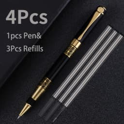 4pcs/set High Quality Luxury Ballpoint Pen Metal Elegant for School Office Christmas Father's Day Mother's Day Birthday Gifts
