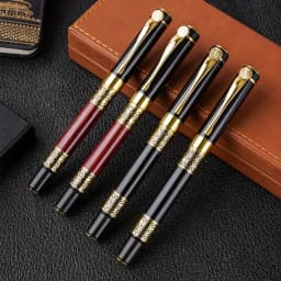 4pcs/set High Quality Luxury Ballpoint Pen Metal Elegant for School Office Christmas Father's Day Mother's Day Birthday Gifts